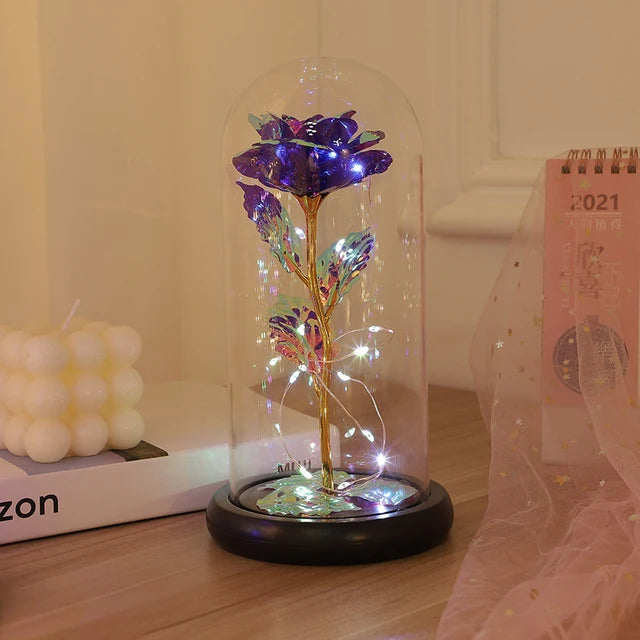 Valentine's Day LED Light Beauty And The Beast Rose